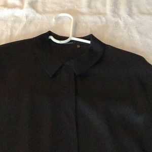 Ellie Tahari black silk blouse.